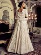 Gorgeous White Embroidered Georgette Bridesmaid  Lehenga Choli