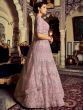 Glamorous Pink Dori Zarkan Work Reception Wear Lehenga Choli