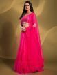 Glamorous Pink Sequins Soft Net Engagement Wear Lehenga Choli