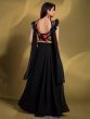 Charming Black Sequins Georgette Reception Wear Lehenga Choli