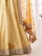 Charming Yellow Sequins Georgette Engagement Wear Lehenga Choli