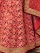 Incredible Red Embroidered Art Silk Traditional Wear Lehenga Choli