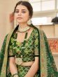 Improbable Green Sequins Art Silk Engagement Wear Lehenga Choli