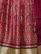 Gorgeous Multi-Color Patola Print Silk Lehenga With Embroidered Choli