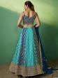 Enticing Blue Sequins Embroidered Engagement Wear Lehenga Choli