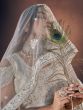 Lavish Off-White Sequins Net Bridesmaid Lehenga Choli With Dupatta
