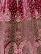 Enchanting Pink Dori Work Velvet Lehenga Cholii
