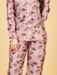 Fascinating Pink Floral Printed Satin Top Pant Co-Ord Set