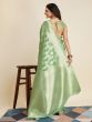 Attractive Green Zari Weaving Banarasi Silk Traditional Saree