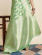 Attractive Green Zari Weaving Banarasi Silk Traditional Saree