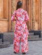 Impressive Red Floral Printed Cotton Top Palazzo Co-Ord Set