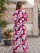 Satisfying Maroon Floral Printed Cotton Top Palazzo Co-Ord Set