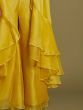 Beautiful Yellow Sequins Organza Palazzo Jacket with Blouse