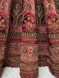 Great Maroon Embroidered Velvet Bridal Lehenga Choli With Double Dupatta