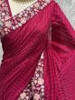 Attractive Pink Sequins Work Silk Functions Wear Saree & Blouse