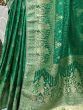 Attractive Green Zari Weaving Silk Sangeet Wear Saree With Blouse