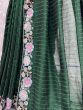 Classic Green Sequins Silk Sangeet Wear Saree With Blouse