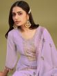 Lavish Lavender Multi-Thread Work Georgette Events Wear Salwar Kameez