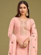 Sweet Baby Pink Multi-Thread Work Georgette Events Wear Salwar Kameez