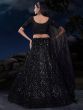 Fabulous Black Sequins Net Party Wear Lehenga Choli With Dupatta