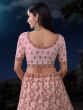 Appealing Pink Sequins Net Sangeet Wear Lehenga Choli With Dupatta