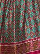 Attractive Turquoise Patola Print Silk Lehenga With Embroidered Choli