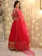 Attractive Pink Sequins Embroidered Georgette Reception Wear Lehenga Choli