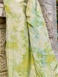 Adorable Floracance Green Printed Silk Palazzo Top With Jacket