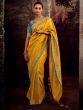 Captivating Yellow Woven Silk Haldi Wear Saree With Blouse 