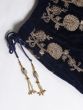 Beautiful Navy Blue Colored Party Wear Designer Embroidered Velvet Lehenga Choli