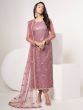 Opulent Dusty Pink Sequins Work Net Sangeet Wear Salwar Suit With Dupatta