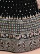Awesome Black Sequins Georgette Designer Lehenga Choli With Dupatta