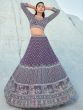 Beautiful Light Purple Sequins Georgette Lehenga Choli With Dupatta