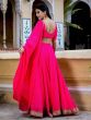 Marvelous Pink Laheriya Print Georgette Designer Lehenga Choli