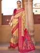 Glamorous Yellow Paithani Printed Silk Festival Wear Saree