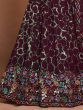 Wonderful Maroon Sequins Georgette Designer Lehenga Choli With Dupatta