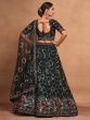 Ravishing Black Sequins Georgette Designer Lehenga Choli With Dupatta