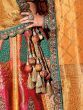 Pretty Multi-Color Zari Work Silk Jacquard Reception Wear Lehenga Choli