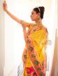 Charming Yellow Zari Weaving Silk Haldi Wear Saree With Blouse