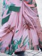 Impressive Light Pink Digital Printed Silk Events Wear Saree`