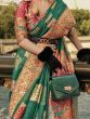 Enchanting Green Zari Woven Silk Festive Wear Saree With Blouse