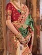 Fancified Green Zari Weaving Silk Reception Wear Saree With Blouse