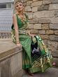 Astonishing Multi-color Weaving work Wedding Wear Saree With Blouse