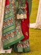 Wonderful Maroon Patola Printed Silk Wedding Wear Saree