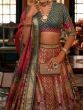 Attractive Multi-Color Woven Rajwadi Silk Lehenga Choli With Dupatta