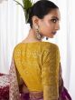 Pretty Purple Zari Weaving Silk Wedding Wear Saree With Blouse