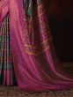 Glamorous Olive Green Patola Printed Silk Wedding Wear Saree