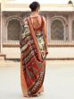 Charming Multi-Color Digital Printed Silk Saree With Blouse