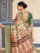 Beautiful Multi-Color Digital Printed Silk Saree With Blouse