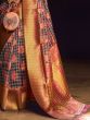 Fantastic Multi-Color Handloom Weaving Organza Saree With Blouse